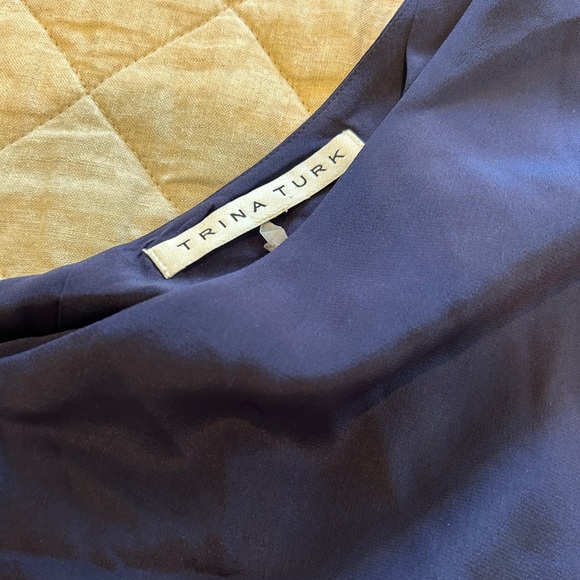 Trina Turk Asymmetrical One Shoulder Top Sz S - Picture 2 of 5